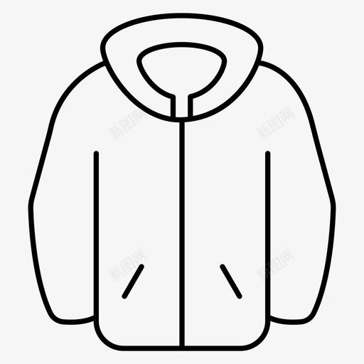 连帽衫布料连衣裙svg_新图网 https://ixintu.com 冬装 连帽 布料 连衣裙 服装 图标