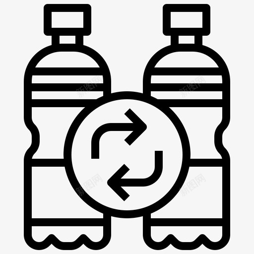 塑料瓶智慧城市41直线型svg_新图网 https://ixintu.com 塑料瓶 智慧 城市 直线 线型