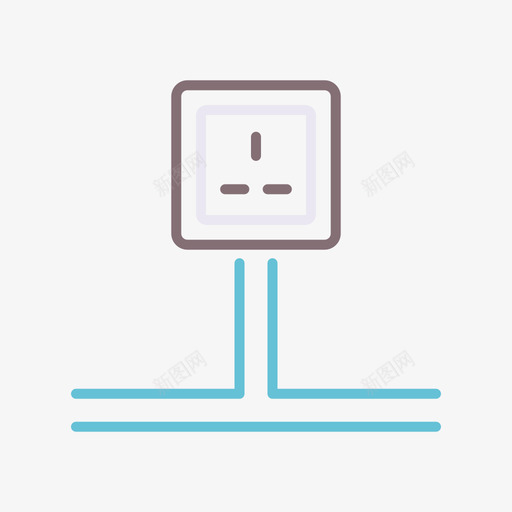 插座电工13线颜色svg_新图网 https://ixintu.com 插座 电工 颜色