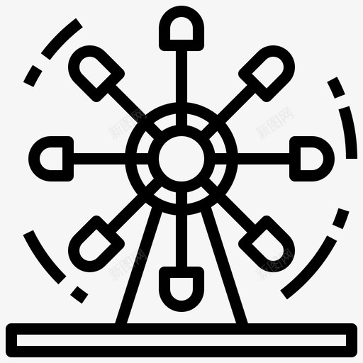 顶级旋转主题公园4线性svg_新图网 https://ixintu.com 顶级 旋转 主题公园 线性