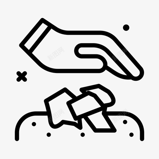 垃圾绿色环保直线型svg_新图网 https://ixintu.com 垃圾 绿色环保 直线 线型