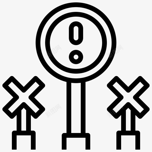 警告铁路38线性svg_新图网 https://ixintu.com 警告 铁路 线性