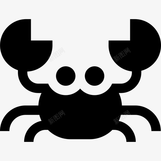 螃蟹海洋生物51填充svg_新图网 https://ixintu.com 螃蟹 海洋生物 填充