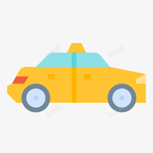 出租车旅行326平车svg_新图网 https://ixintu.com 出租车 旅行 平车