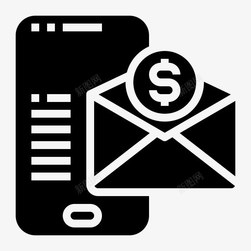 智能手机商务和金融4填充svg_新图网 https://ixintu.com 智能 手机 商务 金融 填充