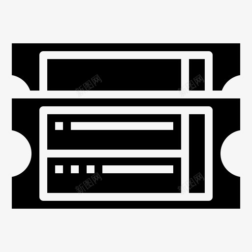 电影票视频制作21填充svg_新图网 https://ixintu.com 电影票 视频制作 填充