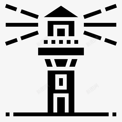 灯塔建筑物航行svg_新图网 https://ixintu.com 灯塔 建筑物 航行 救援 塔台 救生员 应急 服务