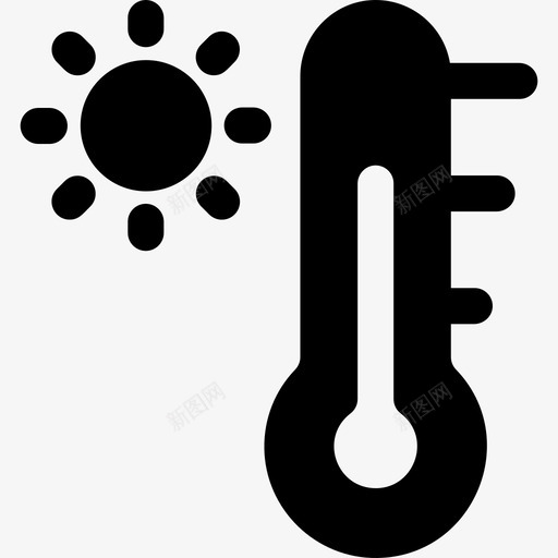 温度计天气297填充svg_新图网 https://ixintu.com 温度计 天气 填充