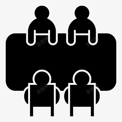 会议办公桌面试svg_新图网 https://ixintu.com 会议 办公桌 面试 桌子 v1 字形