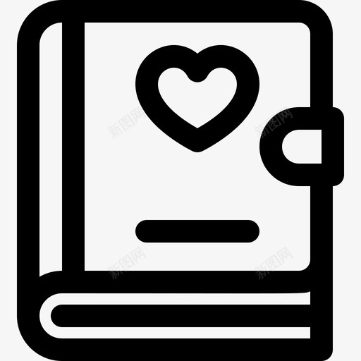 日记情人节132直系svg_新图网 https://ixintu.com 日记 情人节 直系