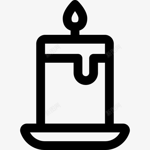 蜡烛圣诞320直线型svg_新图网 https://ixintu.com 蜡烛 圣诞 直线 线型
