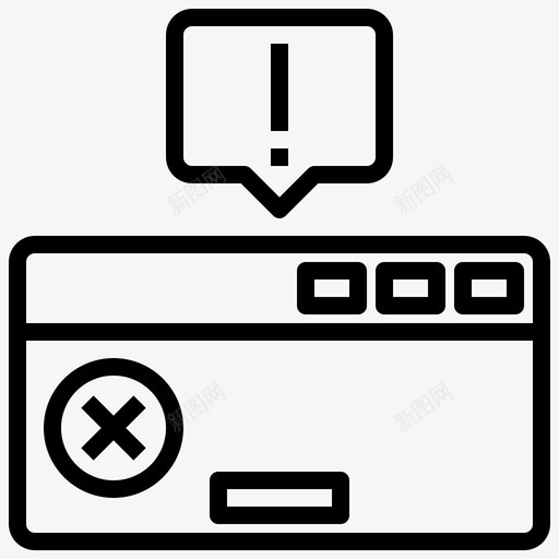 警报对话资产28线性svg_新图网 https://ixintu.com 警报 对话 资产 线性