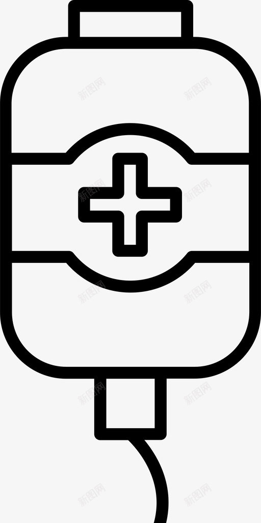 滴灌输液输液袋svg_新图网 https://ixintu.com 输液 滴灌 医疗 医药 医疗保健