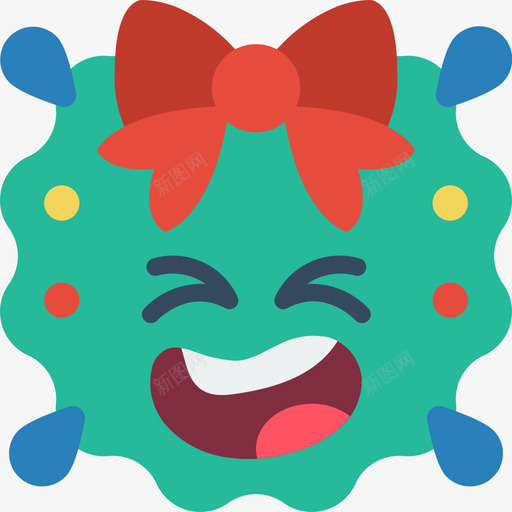 笑圣诞表情1平淡svg_新图网 https://ixintu.com 圣诞 表情 平淡