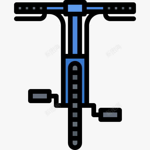 正面40号自行车彩色svg_新图网 https://ixintu.com 正面 40号 自行车 彩色