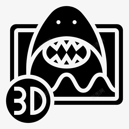 3d电影电影院113字形svg_新图网 https://ixintu.com 3d 电影 电影院 字形