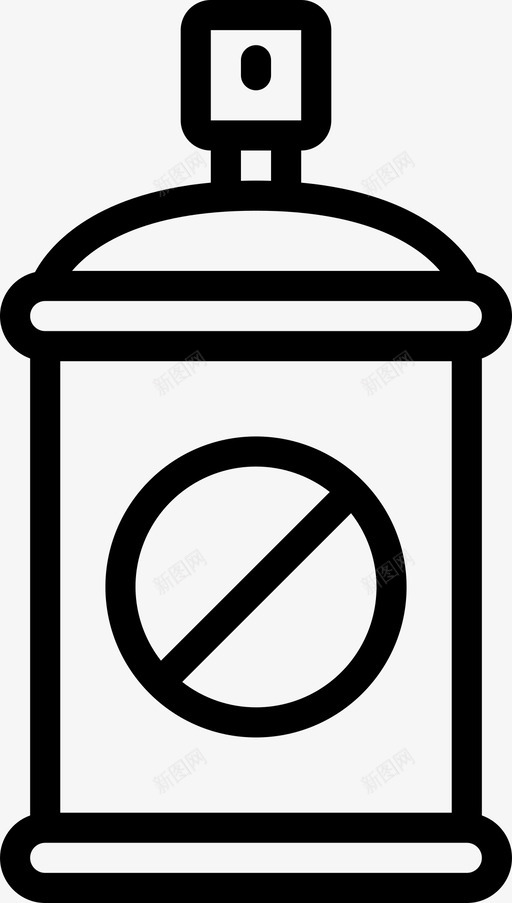 杀虫剂害虫防治1线性svg_新图网 https://ixintu.com 杀虫剂 害虫 防治 线性