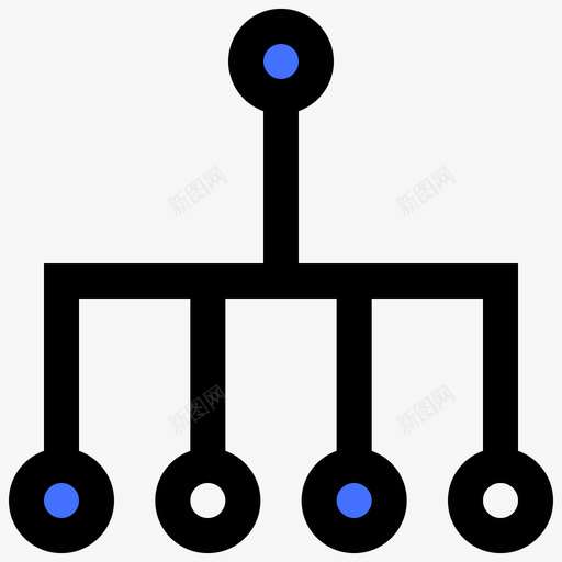 层次结构业务计划蓝色svg_新图网 https://ixintu.com 层次 结构 业务 计划 蓝色