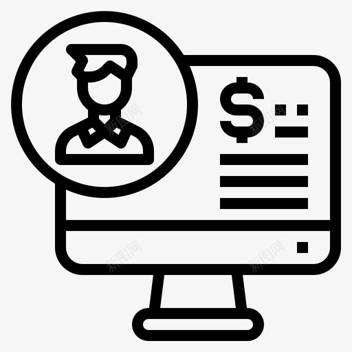 会计商业和财务3线性svg_新图网 https://ixintu.com 会计 商业 财务 线性