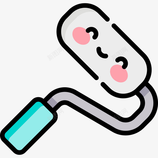 油漆辊美术29线性颜色svg_新图网 https://ixintu.com 油漆 美术 线性 颜色
