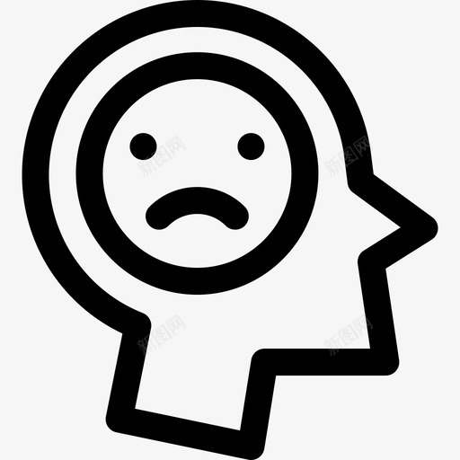 悲伤人类思维51线性svg_新图网 https://ixintu.com 悲伤 人类 思维 线性