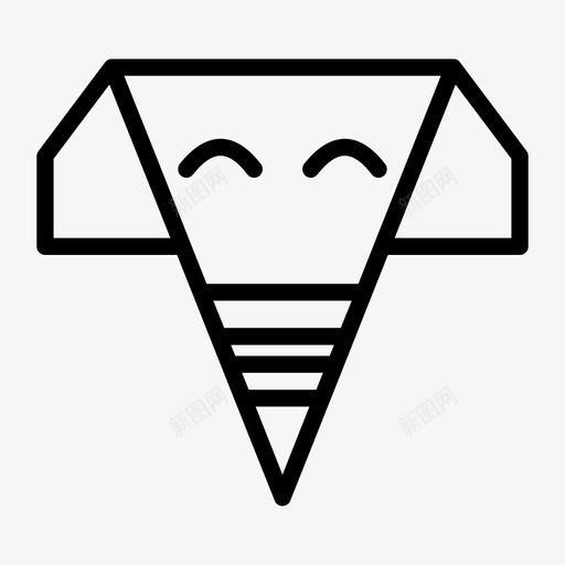 折纸象动物折纸动物svg_新图网 https://ixintu.com 折纸 动物 工艺