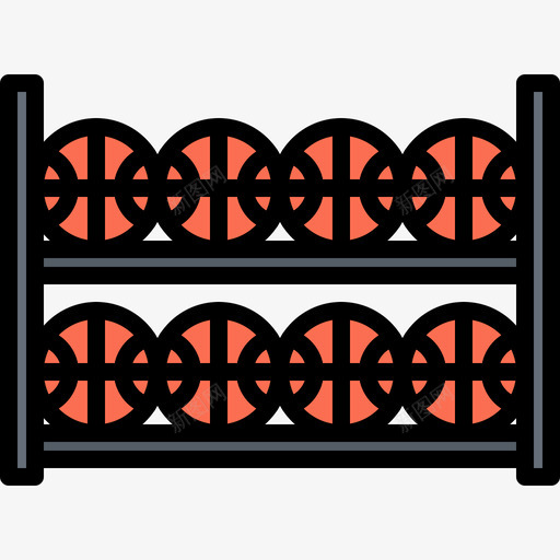 支架篮球48彩色svg_新图网 https://ixintu.com 支架 篮球 彩色