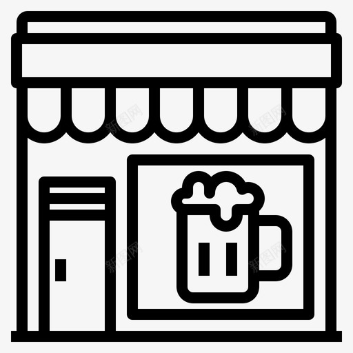 啤酒43号店直列svg_新图网 https://ixintu.com 啤酒 43号店 直列