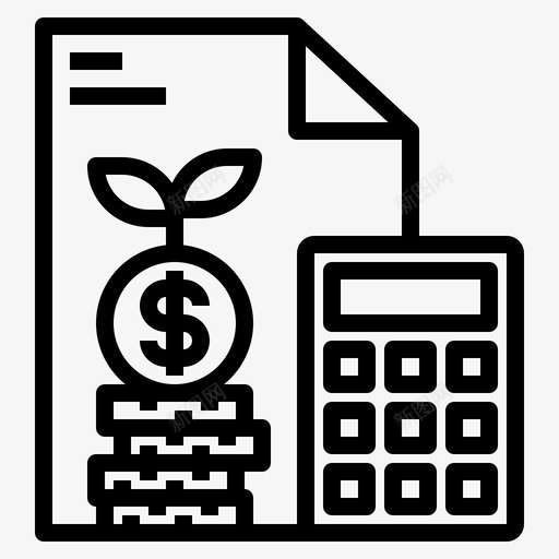 计算器文件资金svg_新图网 https://ixintu.com 文件 计算器 资金 堆栈 商业 动机