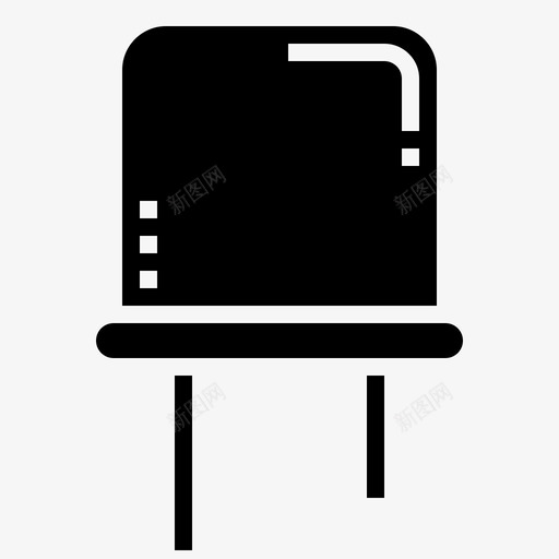 电容器电子元件8字形svg_新图网 https://ixintu.com 电容器 电子元件 字形