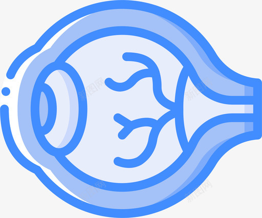 眼睛眼科3蓝色svg_新图网 https://ixintu.com 眼睛 眼科 蓝色