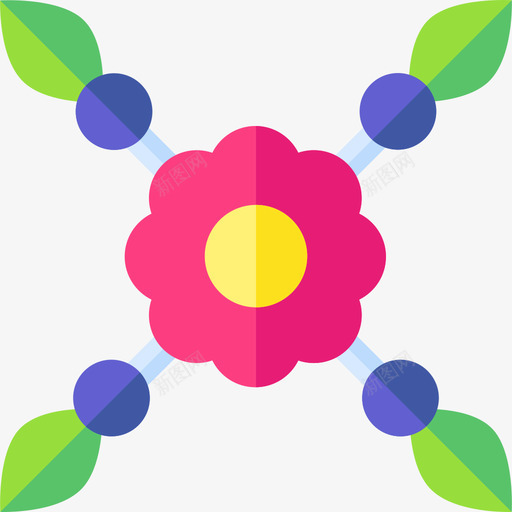 花卉18平svg_新图网 https://ixintu.com 花卉