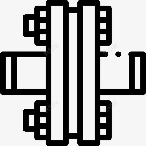 法兰管道工36线性svg_新图网 https://ixintu.com 法兰 管道工 线性