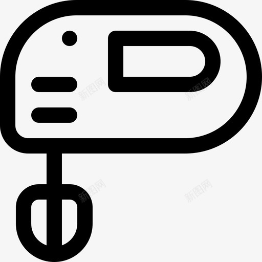 搅拌机家用电器37线性svg_新图网 https://ixintu.com 搅拌机 家用电器 线性