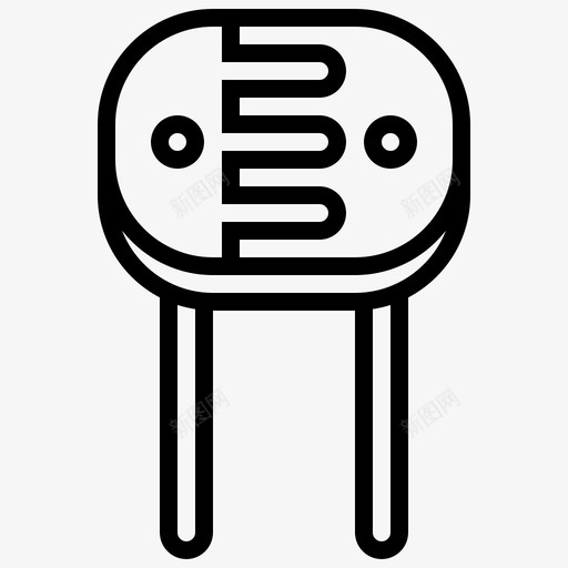 电阻器电子元件6线性svg_新图网 https://ixintu.com 电阻器 电子元件 线性