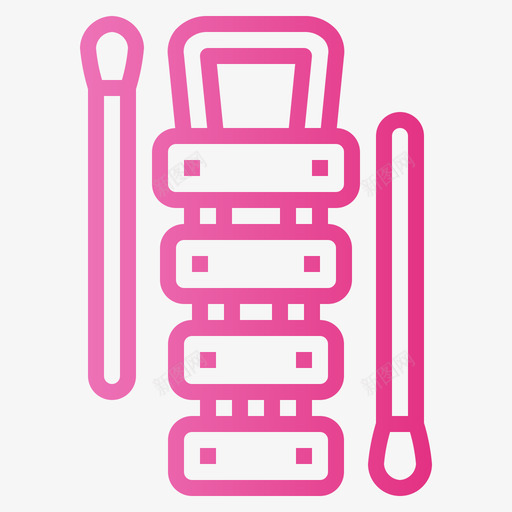 木琴玩具27渐变svg_新图网 https://ixintu.com 木琴 玩具 渐变