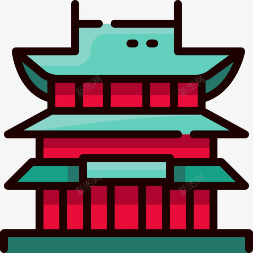 Yakushiji日本89线性颜色svg_新图网 https://ixintu.com Yakushiji 日本 线性 颜色