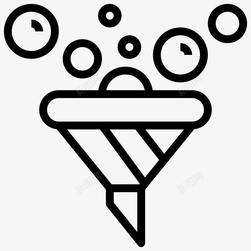 漏斗图表和图表7线性svg_新图网 https://ixintu.com 图表 漏斗 线性