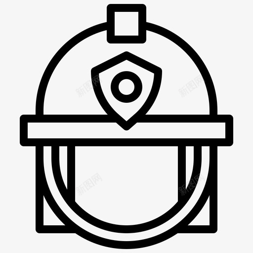 安全帽救援和响应6线性svg_新图网 https://ixintu.com 安全帽 救援 响应 线性