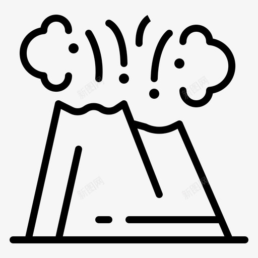 危险灾难喷发svg_新图网 https://ixintu.com 危险 灾难 喷发 自然 火山 地理