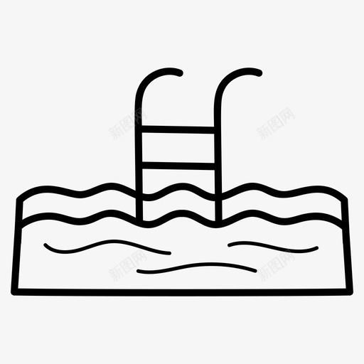 游泳池跳水池涉水游泳池svg_新图网 https://ixintu.com 游泳池 跳水 水池 涉水 野餐 旅游 度假 矢量 矢量图 图标