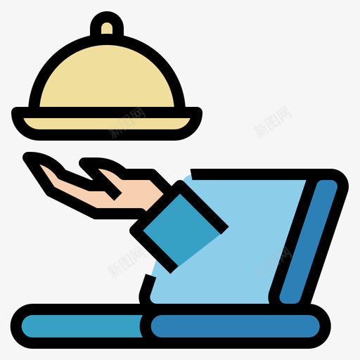 在线食品配送91线性颜色svg_新图网 https://ixintu.com 在线 食品 配送 线性 颜色