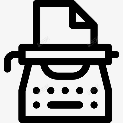 打字机第19册直线型svg_新图网 https://ixintu.com 打字机 19册 直线 线型