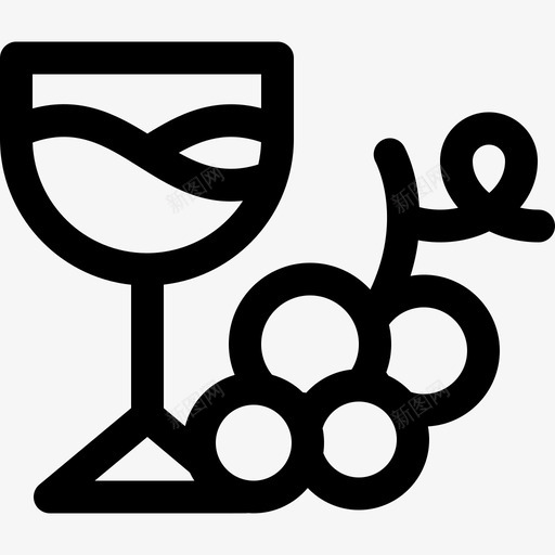 葡萄酒烧烤53直系svg_新图网 https://ixintu.com 葡萄酒 烧烤 直系