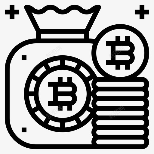 比特币包比特币137线性svg_新图网 https://ixintu.com 比特 币包 线性