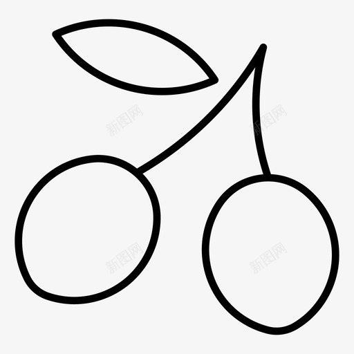 橄榄水果健康svg_新图网 https://ixintu.com 水果 橄榄 健康 素食 维生素