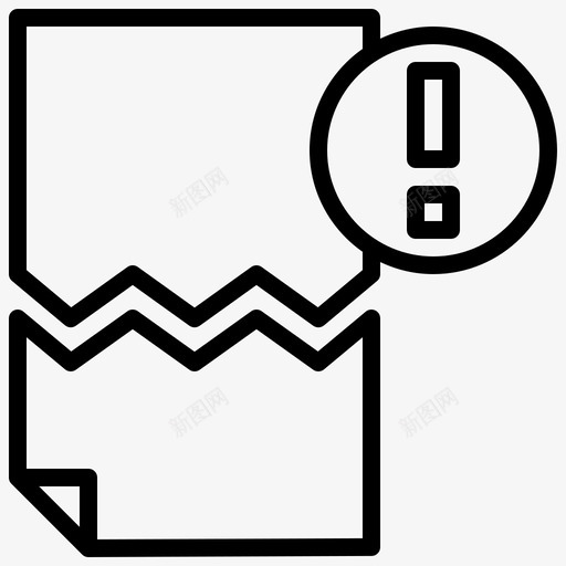 警告文件和文件夹25线性svg_新图网 https://ixintu.com 警告 文件 文件夹 线性