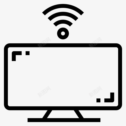 电视智能家居79线性svg_新图网 https://ixintu.com 电视 智能家居 线性