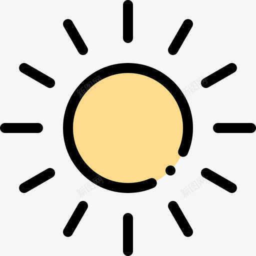 太阳动物和自然公园1线性颜色svg_新图网 https://ixintu.com 太阳 动物 自然 公园 线性 颜色
