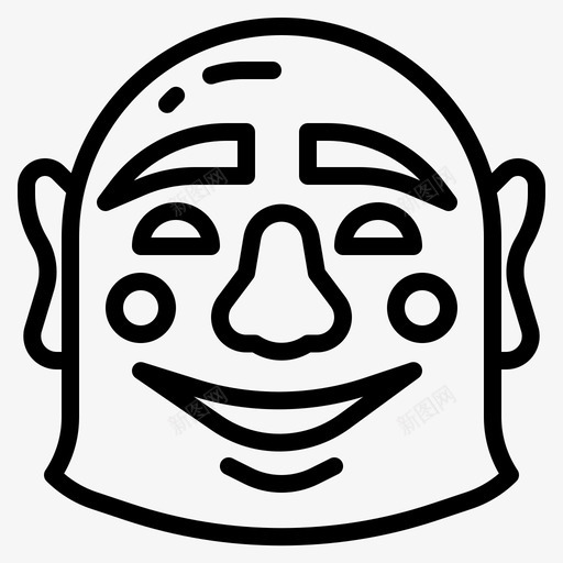 面具农历新年51岁直系svg_新图网 https://ixintu.com 面具 农历 新年 51岁 直系